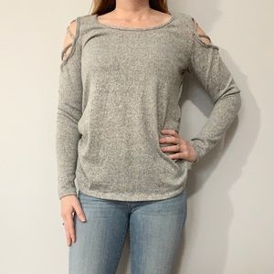 Ember Open Shoulder Ruched Sweater
